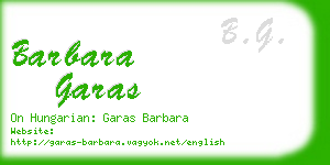 barbara garas business card